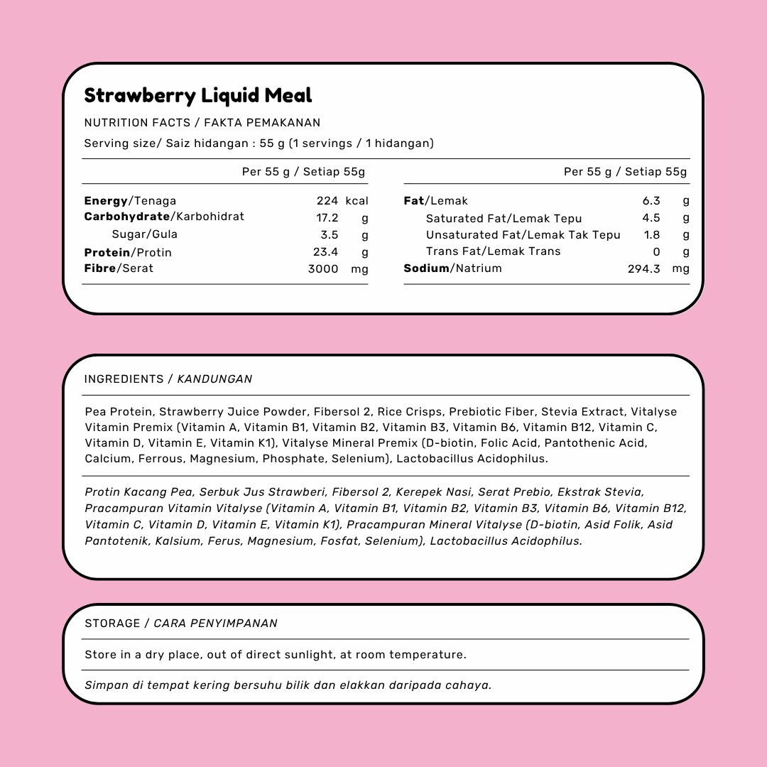 [Limited Edition] Strawberry Liquid Meal