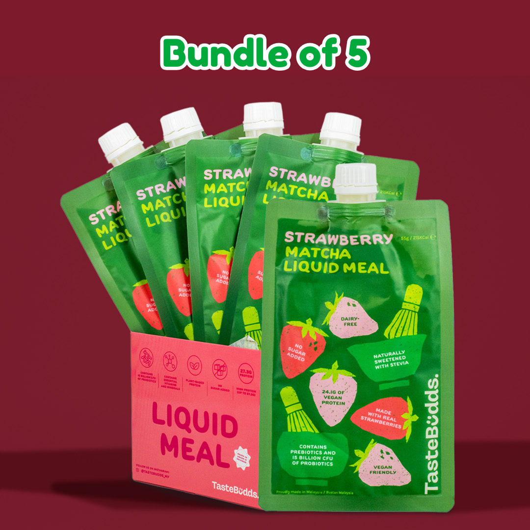 [Limited Edition] Strawberry Matcha Liquid Meal – TasteBudds